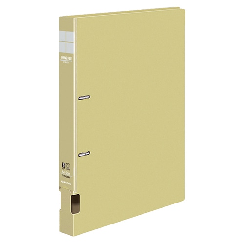 コクヨ DリングファイルS型 再生PP表紙 A4タテ 2穴 200枚収容 20mmとじ 背幅34mm 黄 フ-FD420NY 1冊(ご注文単位1冊)【直送品】