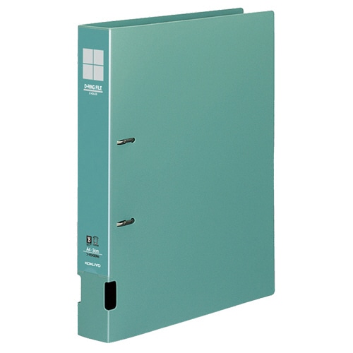 コクヨ DリングファイルS型 再生PP表紙 A4タテ 2穴 300枚収容 30mmとじ 背幅45mm 緑 フ-FD430NG 10冊/セット（ご注文単位1セット）【直送品】