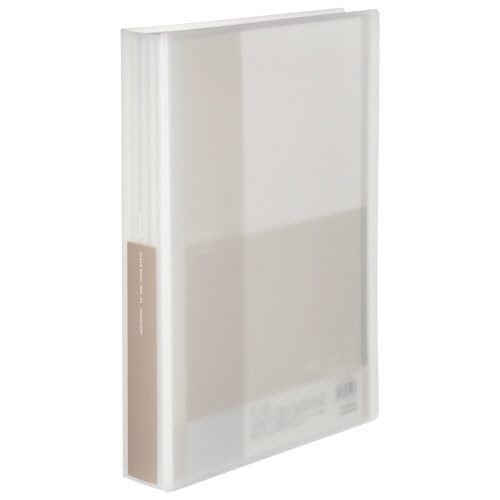 コクヨ クリヤーブック(Glassele) 固定式 A4タテ 100ポケット 背幅51mm オフホワイト ラ-GL100W 1冊（ご注文単位1冊）【直送品】