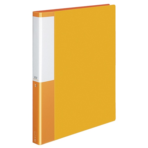 コクヨ クリヤーブック(POSITY) 替紙式 A4タテ 30穴 25ポケット付属 背幅33mm オレンジ P3ラ-L730NYR 1冊（ご注文単位1冊）【直送品】