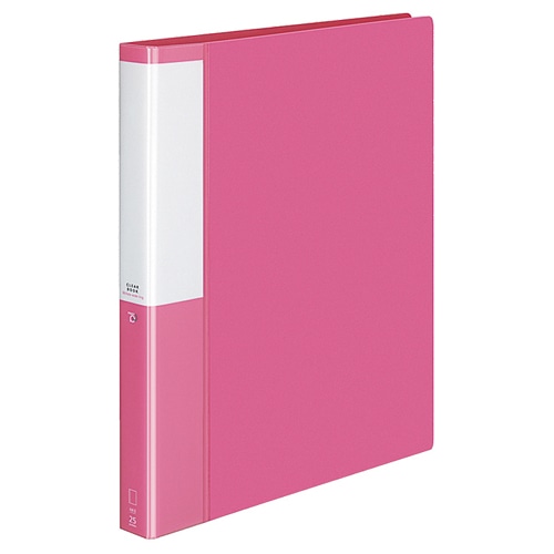 コクヨ クリヤーブック(POSITY) 替紙式 A4タテ 30穴 25ポケット付属 背幅33mm ピンク P3ラ-L730NP 1冊（ご注文単位1冊）【直送品】