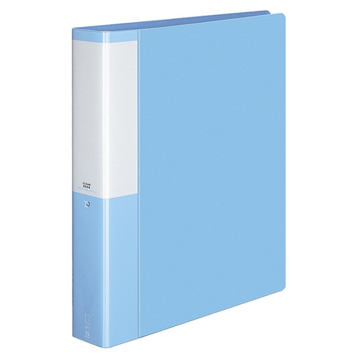 コクヨ クリヤーブック(POSITY) 替紙式 A4タテ 30穴 35ポケット付属 背幅53mm ライトブルー P3ラ-L740NLB 1冊（ご注文単位1冊）【直送品】