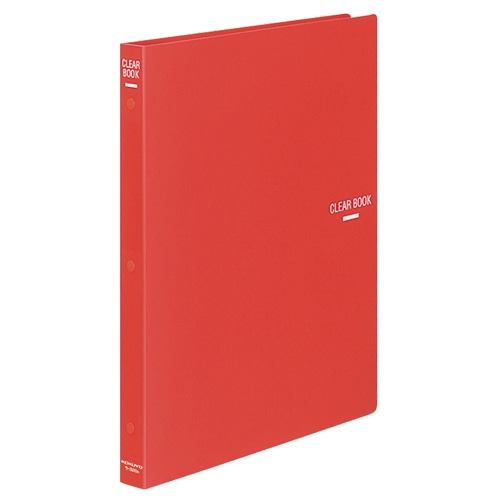 コクヨ クリヤーブック(替紙式) A4タテ 30穴 18ポケット付属 背幅27mm 赤 ラ-320R 1冊（ご注文単位1冊）【直送品】