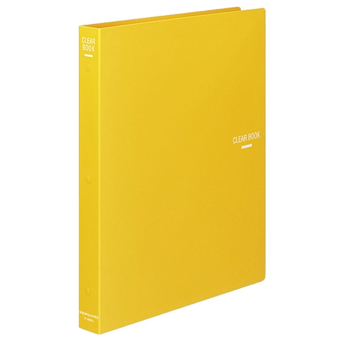 コクヨ クリヤーブック(替紙式) A4タテ 30穴 23ポケット付属 背幅34mm 黄 ラ-460Y 1冊（ご注文単位1冊）【直送品】