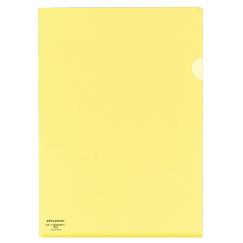 コクヨ クリヤーホルダー スーパークリヤー10(テン) A4 レモンイエロー フ-TC750N-7 5枚/袋（ご注文単位1袋）【直送品】