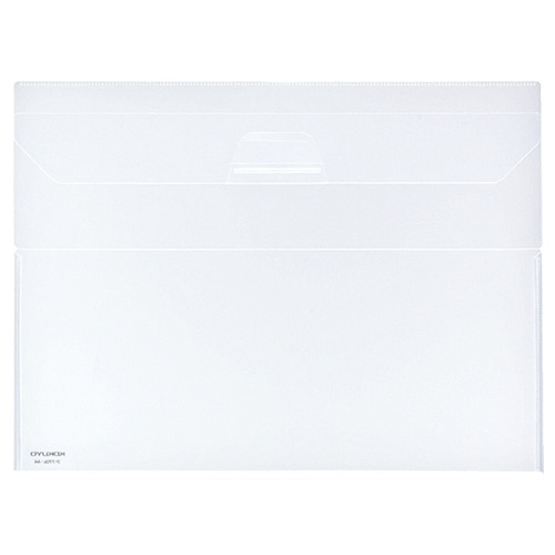 コクヨ クリヤーホルダー(キャリー) A4 透明 フタ付 マチあり フ-770T 1枚（ご注文単位1枚）【直送品】