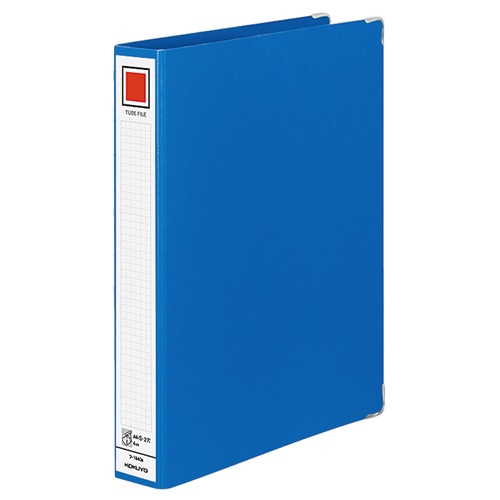 コクヨ チューブファイル Mタイプ 片開き A4タテ 400枚収容 40mmとじ 背幅54mm 青 フ-1640B 1冊(ご注文単位1冊)【直送品】