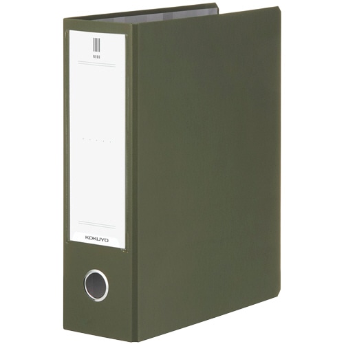 コクヨ チューブファイル(NEOS) A4タテ 800枚収容 80mmとじ 背幅95mm オリーブグリーン フ-NE680DG 1冊（ご注文単位1冊）【直送品】