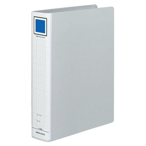 コクヨ チューブファイル(エコ) 片開き A4タテ 500枚収容 50mmとじ 背幅65mm シルバー フ-E650C 1冊(ご注文単位1冊)【直送品】