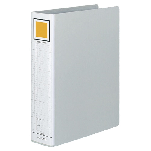 コクヨ チューブファイル(エコ) 片開き A4タテ 600枚収容 60mmとじ 背幅75mm シルバー フ-E660C 1冊(ご注文単位1冊)【直送品】