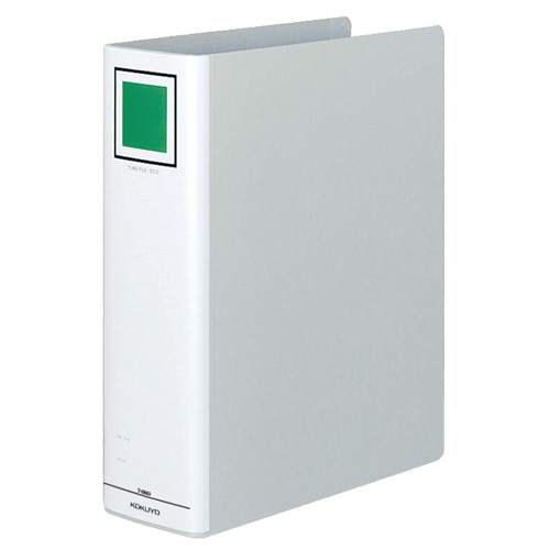 コクヨ チューブファイル(エコ) 片開き A4タテ 800枚収容 80mmとじ 背幅95mm シルバー フ-E680C 10冊/セット(ご注文単位1セット)【直送品】