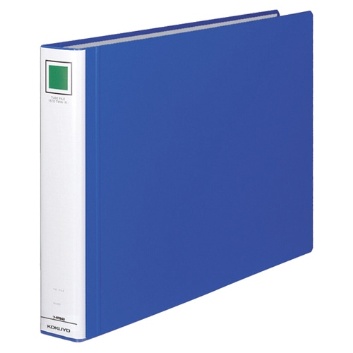 コクヨ チューブファイル(エコツインR) A3ヨコ 400枚収容 40mmとじ 背幅55mm 青 フ-RT643B 1冊(ご注文単位1冊)【直送品】