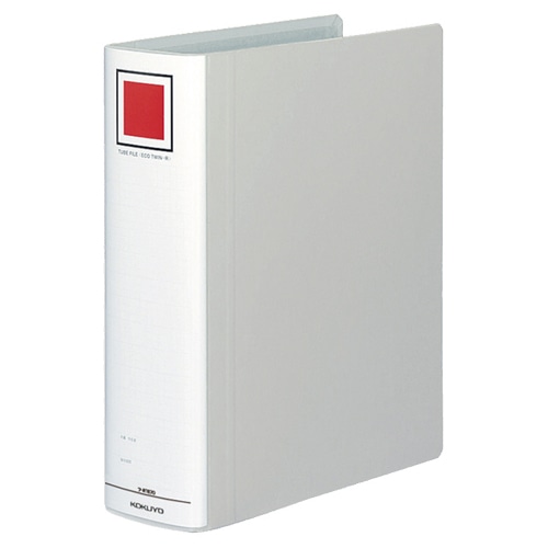 コクヨ チューブファイル(エコツインR) A4タテ 700枚収容 70mmとじ 背幅85mm シルバー フ-RT670C 1冊（ご注文単位1冊）【直送品】