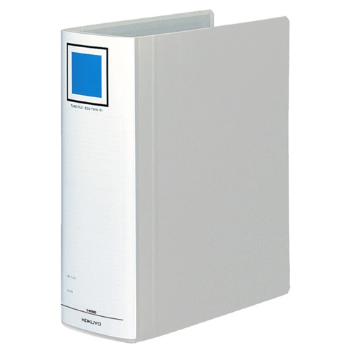 コクヨ チューブファイル(エコツインR) A4タテ 900枚収容 90mmとじ 背幅105mm シルバー フ-RT690C 1冊（ご注文単位1冊）【直送品】