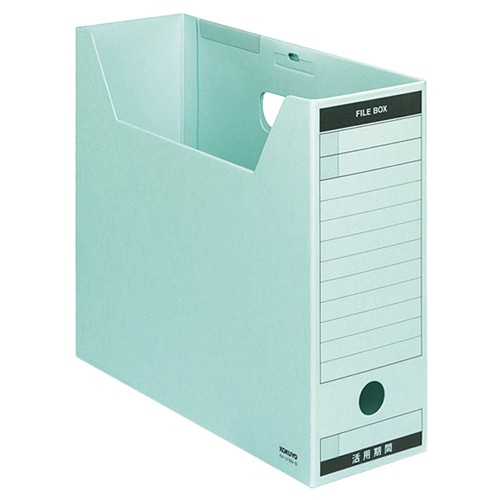 コクヨ ファイルボックス-FS(Bタイプ) A4ヨコ 背幅102mm 青 フタ付 A4-LFBN-B 5冊/袋(ご注文単位1袋)【直送品】