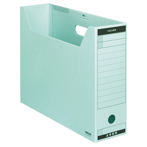 コクヨ ファイルボックス-FS(Bタイプ) B4ヨコ 背幅102mm 青 フタ付 B4-LFBN-B 5冊/袋(ご注文単位1袋)【直送品】