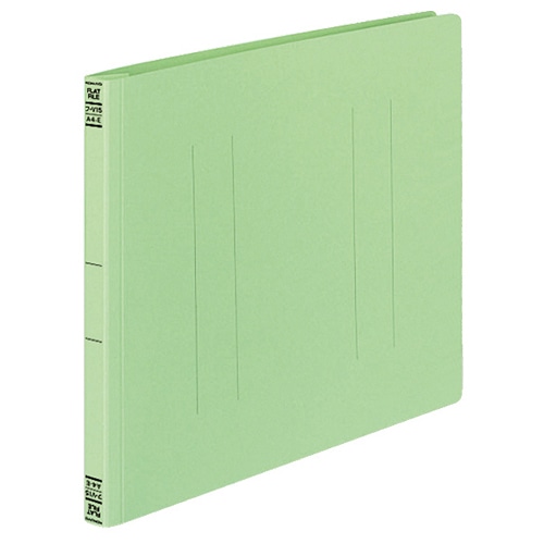 コクヨ フラットファイルV(樹脂製とじ具) A4ヨコ 150枚収容 背幅18mm 緑 フ-V15G 10冊/袋（ご注文単位1袋）【直送品】