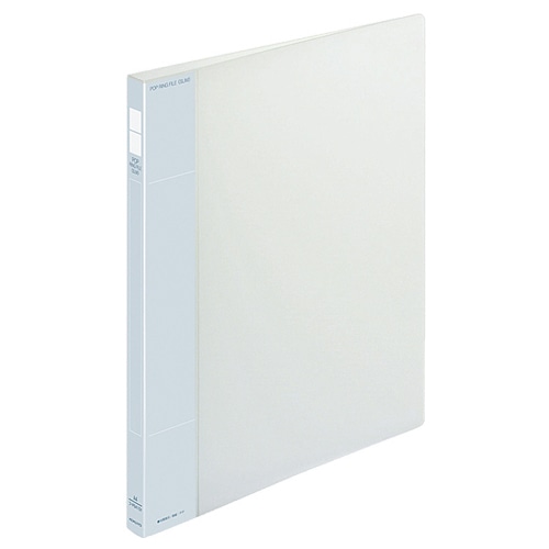 コクヨ ポップリングファイル(スリム) A4タテ 2穴 100枚収容 10mmとじ 背幅21mm 透明 フ-PS410NT 10冊/セット（ご注文単位1セット）【直送品】