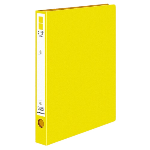 コクヨ リングファイル(ER・PP表紙) A4タテ 2穴 220枚収容 リング内径30mm 背幅39mm 黄 フ-UR430NY 1冊(ご注文単位1冊)【直送品】
