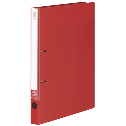 コクヨ リングファイル(NEOS) A4タテ 2穴 180枚収容 リング内径22mm 背幅27mm カーマインレッド フ-NE420NR 1冊（ご注文単位1冊）【直送品】