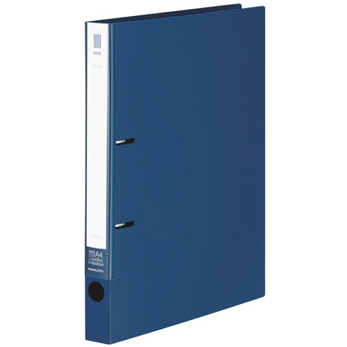 コクヨ リングファイル(NEOS) A4タテ 2穴 220枚収容 リング内径26mm 背幅33mm ネイビー フ-NE430NDB 10冊/セット（ご注文単位1セット）【直送品】