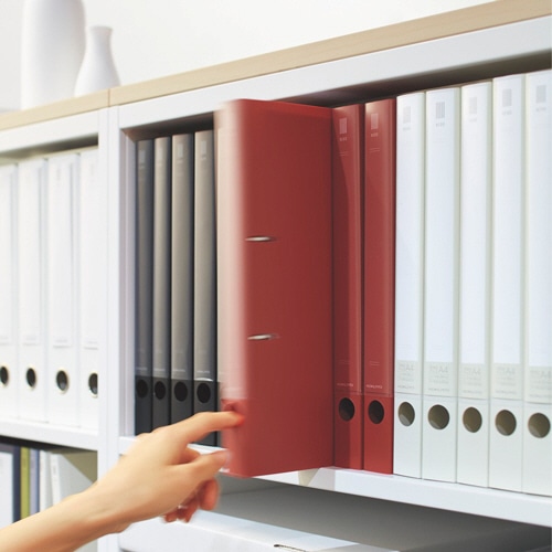 コクヨ リングファイル(NEOS) A4タテ 2穴 220枚収容 リング内径26mm 背幅33mm ネイビー フ-NE430NDB 1冊（ご注文単位1冊）【直送品】