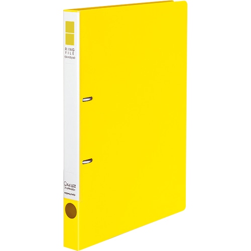 コクヨ リングファイル(スリムスタイル) A4タテ 2穴 180枚収容 リング内径22mm 背幅27mm 黄 フ-URF420NY 1冊（ご注文単位1冊）【直送品】
