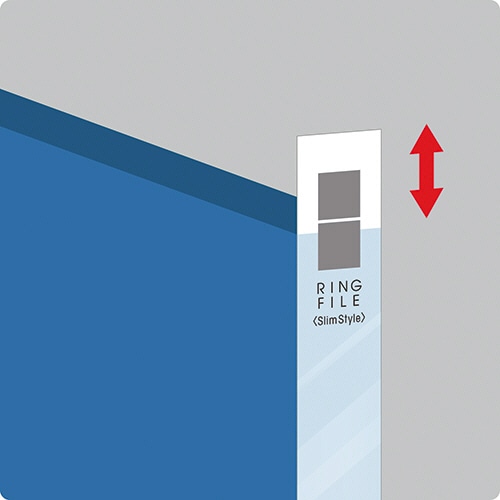 コクヨ リングファイル(スリムスタイル)抗菌タイプ A4タテ 2穴 180枚収容 リング内径22mm 背幅27mm ピンク フ-URFK420P 1冊（ご注文単位1冊）【直送品】