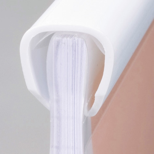 コクヨ レールクリヤーホルダー 厚とじ・PP A4タテ 40枚収容 白 フ-W760NWX5 5冊/袋（ご注文単位1袋）【直送品】