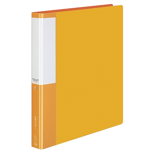 コクヨ 名刺ホルダー(POSITY) 替紙式 A4タテ 30穴 500名用 ヨコ入れ オレンジ P3メイ-355YR 1冊（ご注文単位1冊）【直送品】