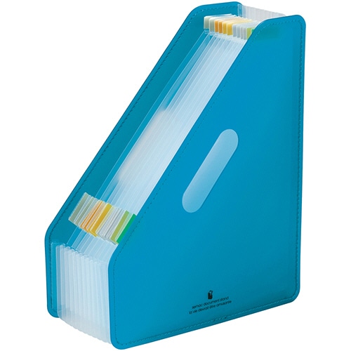 セキセイ セマック ドキュメントスタンド A4タテ 13ポケット ブルー MA-3200-10 1冊(ご注文単位1冊)【直送品】