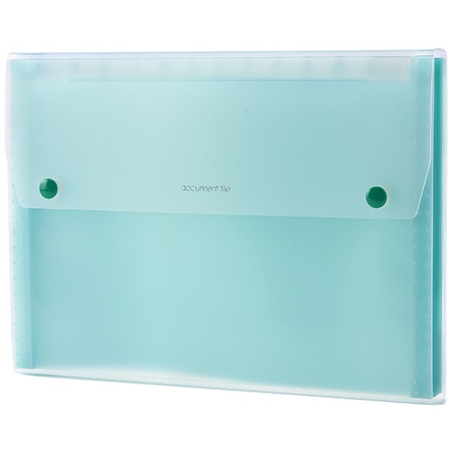 セキセイ ドキュメントファイル A4 13ポケット グリーン SSS-1212-G 1冊（ご注文単位1冊）【直送品】