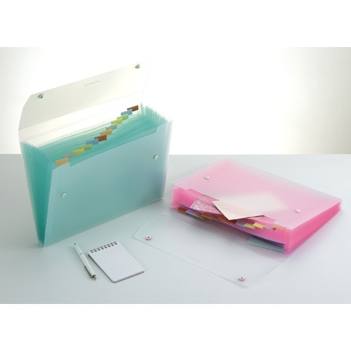 セキセイ ドキュメントファイル A4 13ポケット ホワイト SSS-1212-W 1冊(ご注文単位1冊)【直送品】