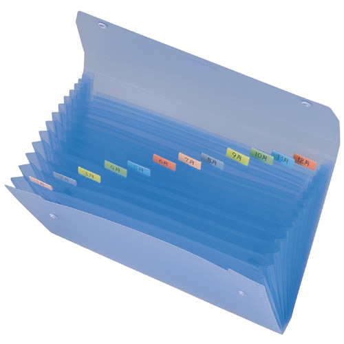 セキセイ ドキュメントファイル A4 13ポケット ホワイト SSS-1212-W 1冊(ご注文単位1冊)【直送品】