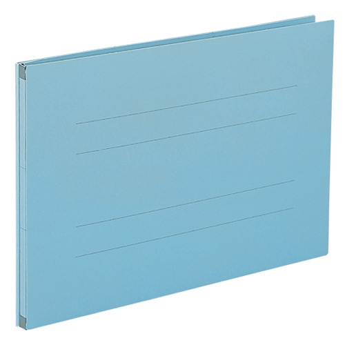 セキセイ のびーるファイル(エスヤード) A4ヨコ 800枚収容 背幅17-97mm ブルー AE-51F 10冊/セット（ご注文単位1セット）【直送品】