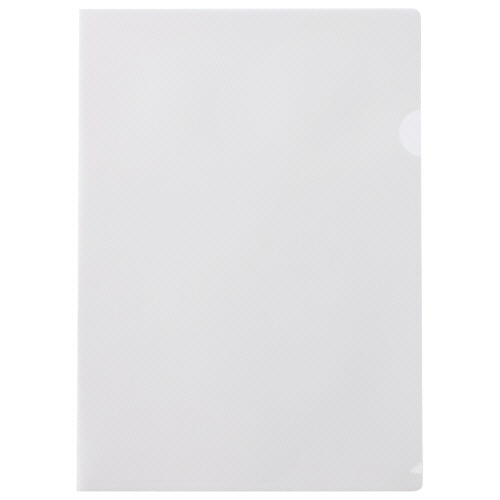 ハート 紙製クリアファイル(片全面半透明) A4 ホワイト XW0101 30枚/箱（ご注文単位1箱）【直送品】