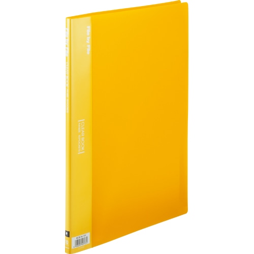 ビュートン クリヤーブック A4タテ 10ポケット 背幅9mm イエロー BCB-A4-10Y 1冊(ご注文単位1冊)【直送品】