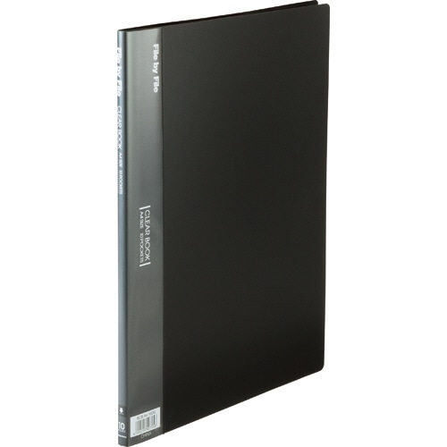 ビュートン クリヤーブック A4タテ 10ポケット 背幅9mm ダークグレー BCB-A4-10DG 10冊/セット(ご注文単位1セット)【直送品】