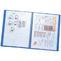 ビュートン クリヤーブック A4タテ 10ポケット 背幅9mm ダークグレー BCB-A4-10DG 10冊/セット(ご注文単位1セット)【直送品】