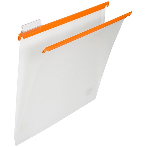 プラス P.P.ハンガーフォルダー A4 オレンジ PHF-A4 10冊/セット(ご注文単位1セット)【直送品】