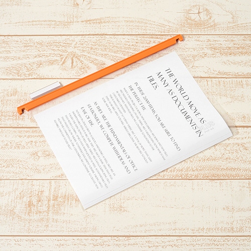 プラス P.P.ハンガーフォルダー A4 オレンジ PHF-A4 10冊/セット(ご注文単位1セット)【直送品】