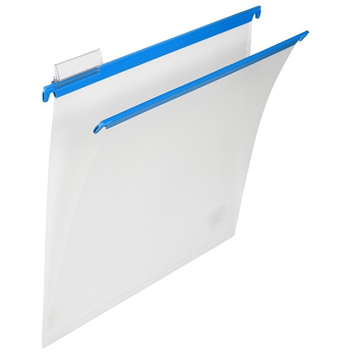 プラス P.P.ハンガーフォルダー A4 ブルー PHF-A4 10冊/セット(ご注文単位1セット)【直送品】
