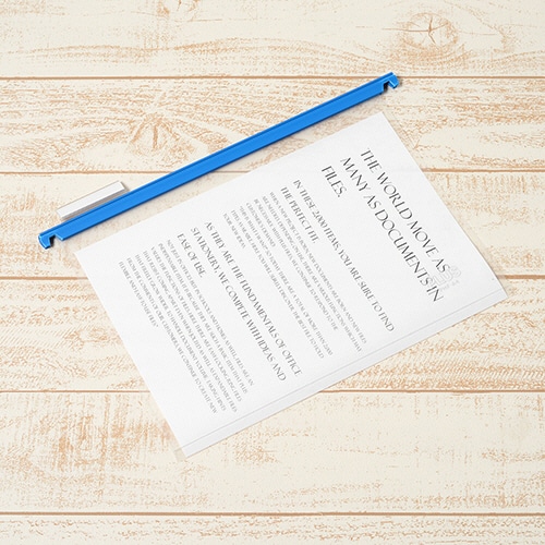 プラス P.P.ハンガーフォルダー A4 ブルー PHF-A4 10冊/セット(ご注文単位1セット)【直送品】