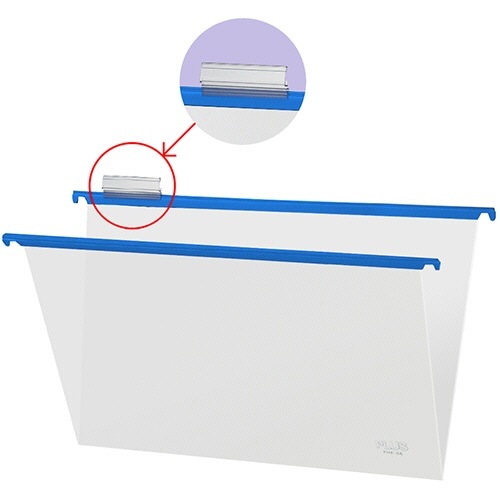 プラス P.P.ハンガーフォルダー B4 ブルー PHF-B4 10冊/セット(ご注文単位1セット)【直送品】