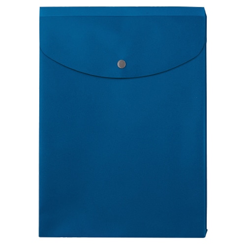 プラス シンプルワーク ポケット付エンベロープ マチ付 A4タテ ブルー FL-120CH 1枚（ご注文単位1枚）【直送品】