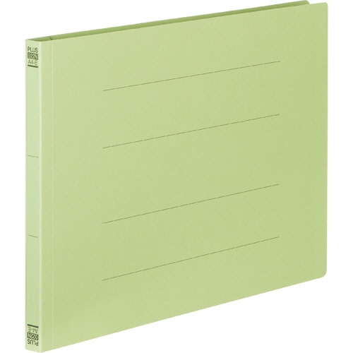 プラス フラットファイル 樹脂とじ具 A4ヨコ 150枚収容 背幅18mm グリーン No.022N 10冊/セット(ご注文単位1セット)【直送品】