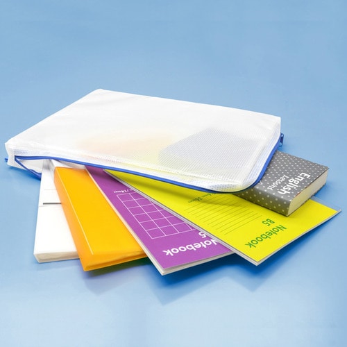 マグエックス メッシュケース マチあり A4 青 MMCL-A4 1枚(ご注文単位1枚)【直送品】