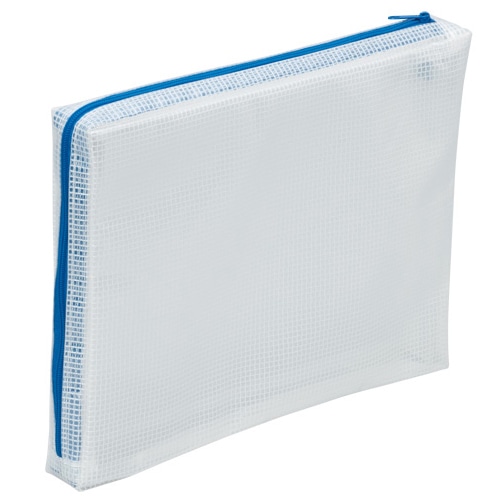 マグエックス メッシュケース マチあり A5 青 MMCL-A5 1枚（ご注文単位1枚）【直送品】