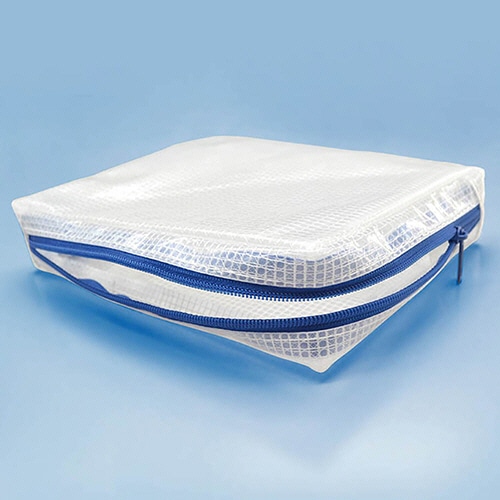 マグエックス メッシュケース マチあり A8 青 MMCL-A8 1枚(ご注文単位1枚)【直送品】