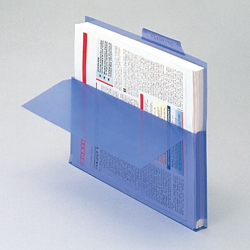 ライオン事務器 PPポケットホルダー A4 ブルー マチ付 LFS-12PH 5冊/セット(ご注文単位1セット)【直送品】